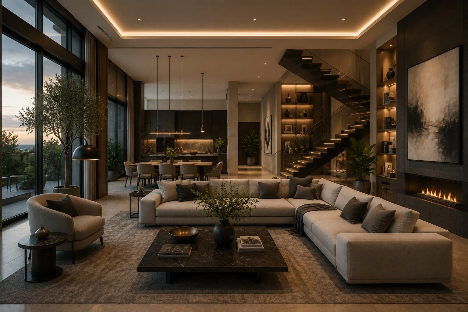 Warm natural-material interior representing durable material selection for homes on the Kenya Coast